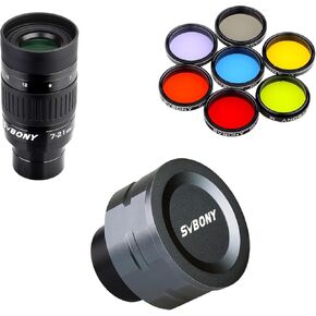 SVBONY 7pcs Filters Set Bundle with SV105 Telescope Camera and SV135 Zoom Eyepiece