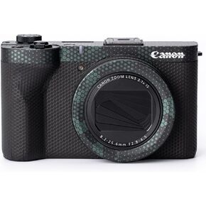 Protective Sticker for Camera Body for Canon PowerShot V1 Anti-Scratch Cover Skin Sticker 3M Materail (Honeycomb Green)