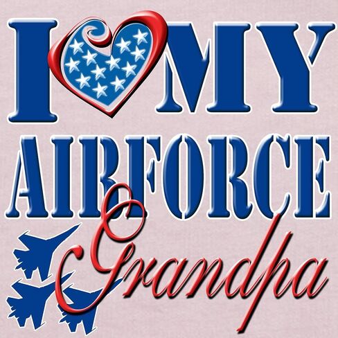 CafePress I Love My Airforce Grandpa T Shirt Cute Toddler Graphic Tee, 100% Cotton in Saudi Arabia