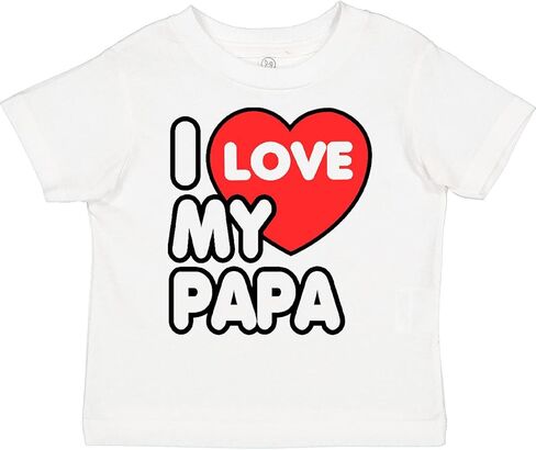 inktastic I Love My Papa Toddler T-Shirt in Saudi Arabia