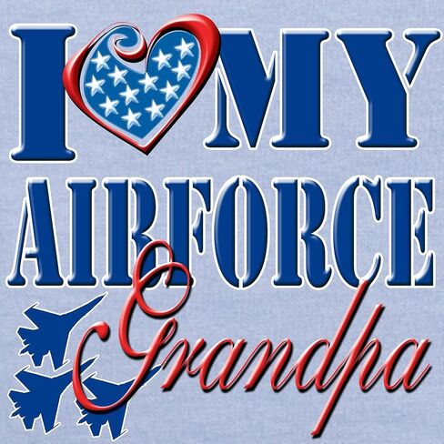 CafePress I Love My Airforce Grandpa T Shirt Cute Toddler Graphic Tee, 100% Cotton in Saudi Arabia
