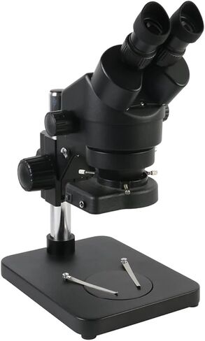 7X - 45X Continuous Zoom Magnification Stereo Microscope Industrial Binocular Microscope LED Ring Light for Phone PCB Soldering(F) in Saudi Arabia