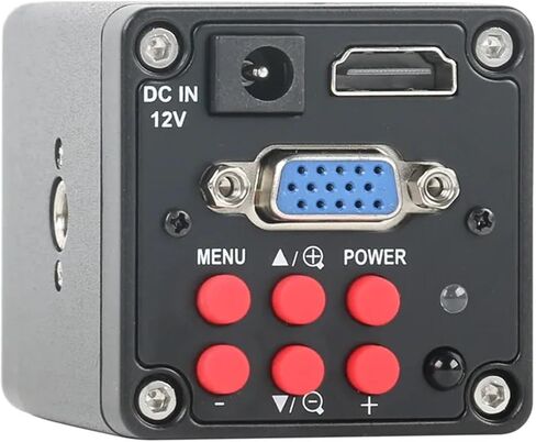 Phone PCB Soldering Lab Industrial 7x 45x 90x Simul Focal Trinocular Stereo Microscope IMX323 1080p VGA HDMI Camera (D HDMI VGA ، Microscope Black) in Saudi Arabia