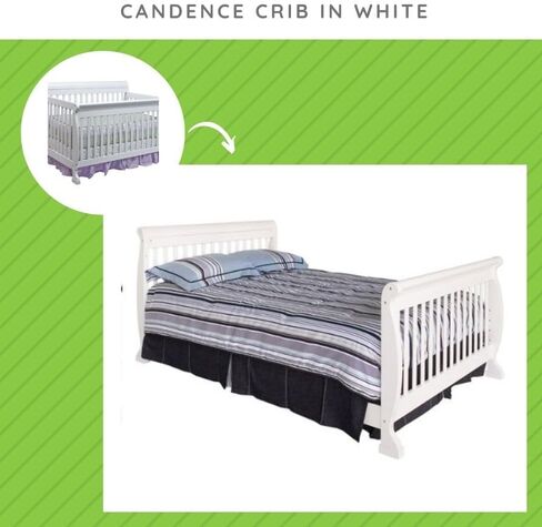 CC KITS Full Size Conversion Kit Bed Rails for Baby Mod 4-in-1 Cribs (White) in Saudi Arabia