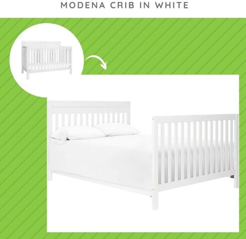 CC KITS Full Size Conversion Kit Bed Rails for Baby Mod 4-in-1 Cribs (White) in Saudi Arabia