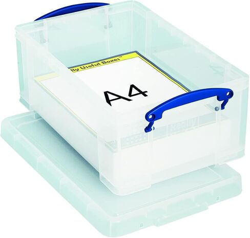 Really Useful Storage Box 9 Litre Pack of 2 - Color: Clear in Saudi Arabia