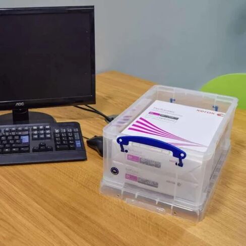 Really Useful Storage Box 9 Litre Pack of 2 - Color: Clear in Saudi Arabia
