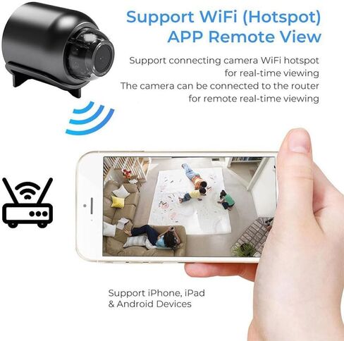 Mini 4G Wireless WiFi Camera 1080P HD with Night Vision & Motion Detection – Compact Spy Camera for Home, Baby, Pet & Car Monitoring (2pcs) in Saudi Arabia