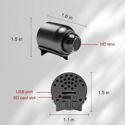 Mini 4G Wireless WiFi Camera 1080P HD with Night Vision & Motion Detection – Compact Spy Camera for Home, Baby, Pet & Car Monitoring (2pcs) in Saudi Arabia