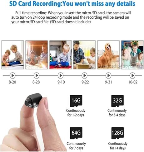 Mini 4G Wireless WiFi Camera 1080P HD with Night Vision & Motion Detection – Compact Spy Camera for Home, Baby, Pet & Car Monitoring (2pcs) in Saudi Arabia