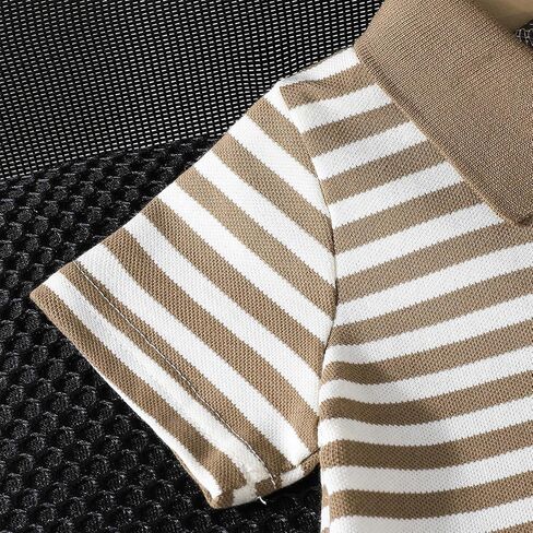 Baby Boy Shorts Set Summer Clothes Toddler Bear Embroidery Striped Short Sleeve Lapel T-shirt Shorts Outfit in Saudi Arabia