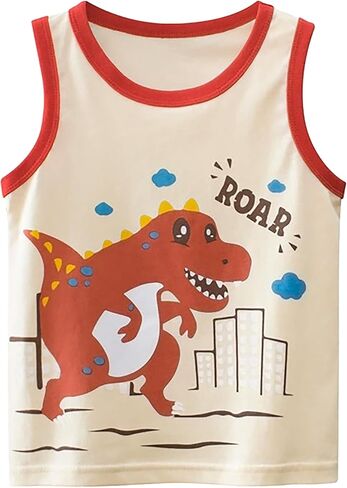 Toddler Boys Cotton Tank Top and Shorts Set ، Summer Outfit in Kuwait
