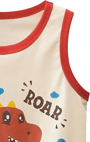Toddler Boys Cotton Tank Top and Shorts Set ، Summer Outfit in Kuwait
