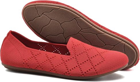Puxowe Women's Ballet Flats Slip -On Slip -on With Low Lowdge - أحذية مريحة لأصابع القدمين للمشي واللباس والملابس غير الرسمية in Kuwait