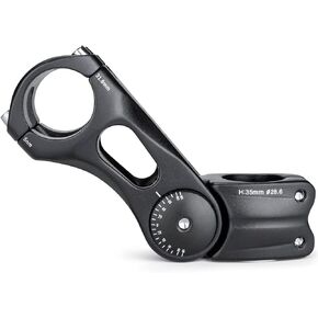 Bike Bicycle Stem - -75 ~ + 50 Degree Adjustable bike Stem- 90/110/145mm Bike Stem Riser For 31.8(1-1/4") Handlebars- Aluminum Alloy Mountain Bike Handlebar Riser Extender For Mountain Road City Bike