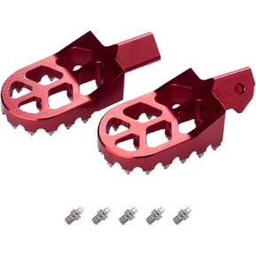 Sur Ron Foot Pegs, Dirt Bike Motorcycle Foot Pegs CNC 7075 Pedals Rests Compatible with Surron, CRF150F 2003-2019, CRF230F 2003-2019, X160 X260 KDX200 1983-1994