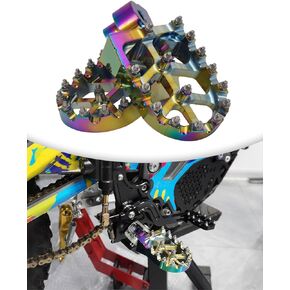 مسند قدم للدراجة النارية متوافق مع TTR110 TTR110E 2011-2022 دراجة ترابية باللون الأزرق in Kuwait
