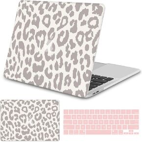 Seorsok Compatible with 2022 M2 MacBook Pro 13 inch Case 2021 2020-2016Release M1 A2338/A2289/A2251/A2159/A1989/A1706/A1708Plastic Hard Shell Case Protective Cover &Keyboard Cover,Cute Cow-Green