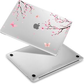 Case for MacBook Air 13 inch 2021 2020 2019 2018 Model A2337 M1/A2179/A1932, Laptop Hard Shell Case with Keyboard Cover & Screen Film & OTG Adapters & 2 Webcam Covers, Abstract 3D Flower