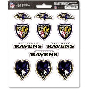 FANMATS 61112 Baltimore Ravens 12 Count Mini Decal Sticker Pack