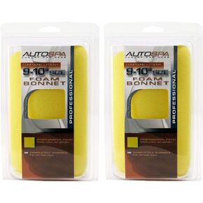 AutoSpa 40411AS Foam 9-10" Polishing Bonnet(Pack of 2)