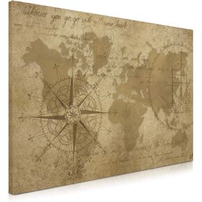 Navaris Magnetic Dry Erase Board - 16 x 24 inches Decorative White Board for Wall with Design, Includes 5 Magnets and Marker - Concrete