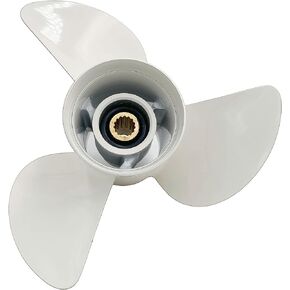 Outboard Propeller 14 1/2x17 OEM NO:6G5-45947-01-98 Aluminum Prop Fit for Yamaha Engine 150HP-400HP 15 Tooth 3 Blades RH 14.5x17