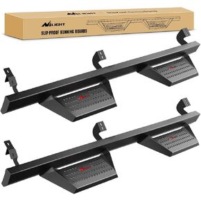 Nilight Running Boards for 2005-2023 Toyota Tacoma Double Cab 4 Inch Drop Side Steps Bolt-on Black Powder Coated