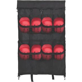 Champion Sports Helmet Bag: Softball & Baseball Sports Equipment Caddy with Hanging Hooks