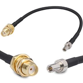 4G LTE Antenna Pigtail Cable, TS9 Male to SMA Female Adapter, RG174 Coaxial Pigtail Cable 2-Pack 12inch for 4G Cellular Data Mobile Hotspot USB Modem MiFi Router Connection