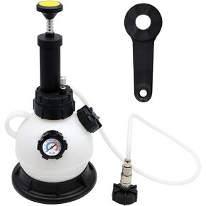 2L Manual Brake Fluid Bleeder Exchange Pump, Making Brake Oil Changes Quickly and Easily, Apply to Most Brake Mast Cylinder Reservoirs, One Person Professional Brake Bleeder Kit