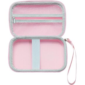 JADENS Label Maker Case D110 D11 Label Maker, Compatible with Phomemo D30 D35 Label Maker, Label Maker Box for NIIMBOT D11 Label Printer Labeler with Handle for Organization, Pink (Case Only)