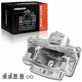 A-Premium Disc Brake Caliper Assembly with Bracket Compatible with Select Toyota and Lexus Models - Prius, Prius Plug-In, Prius Prime, CT200h, L4 1.8L - Front Driver and Passenger Side, 2-PC Set