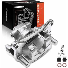 A-Premium Disc Brake Caliper Assembly with Bracket Compatible with Select Mitsubishi Models - Lancer 2009-2015 2.0L, Outlander 2007-2013 3.0L/2009-2013 2.4L - Rear Right Passenger Side