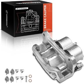 A-Premium Disc Brake Caliper Assembly with Bracket Compatible with Select Lincoln, Ford and Mazda Models - MKX 2011-2015, Edge 2011-2014, CX-9 2007-2015 - Front Right Passenger Side