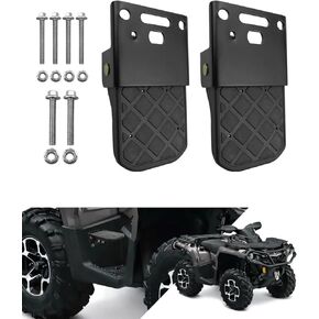 ATV Foot Rests for 4 Wheeler Rear Seat Passenger Foot Pegs Universal Compatible with Polaris Sportsman Honda Rancher Foreman Foldable Passenger Footrest
