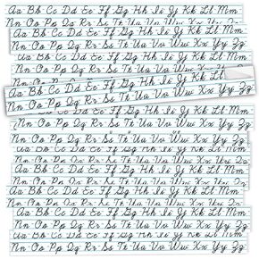 Removable Stickers - Cursive Letters Desk Strips (12 Pack)
