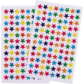 AUEAR, 960 Pack Laser Shiny Sparkle Star Stickers 1cm Self Adhesive Assorted Colors Students Rewards Teachers Supplies