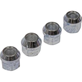Dorman 711-106 Wheel Nut Chrome Bulge 7/16-20 Compatible with Select Models, 4 Pack