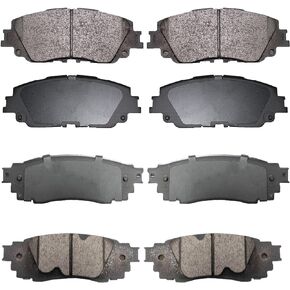 بديل لمجموعة وسادات فرامل قرص السيراميك الأمامية والخلفية 18-22 Toyota Camry Hybrid/XLE/XSE 19-22 Rav4 Lexus ES350 ES250 UX200 UX250h(D1879+D2076)