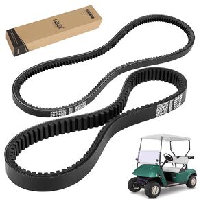 Golf Cart Clutch Drive & Starter Belts Kit for EZGO TXT, Medalist, Workhorse 1994-2013 with Robin 295/350cc 4 Cycle Engines, OEM# 72054G01 26414G01 72025G01 26414G01 630587