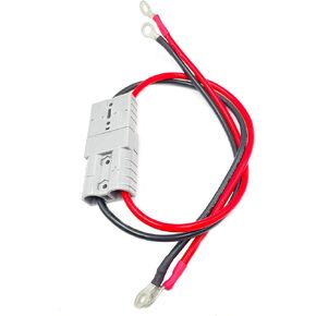 2Pcs Electric Forklift Charging Plug Cable with O Ring Battery Connect Quick Connector 50A 600V Connector Line Single Head Line Battery Charging Cable