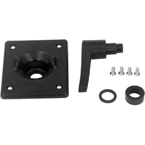 Bewinner Lightweight Rudder Steering Control Handle Base with Sturdy PVC Handle and Base,Versatile Rudder Control Parts Replacement for Kayaks Canoes Fishing Boats dinghies