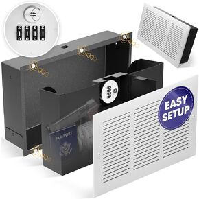 Elder Welder® Hidden Wall Safe with Air Vent Cover | Easy to Install | Combination Lock | Fits Perfectly Between 16" Studs | Hidden Safe for Money | Elevated Choice Over Book Safe or Picture Safe