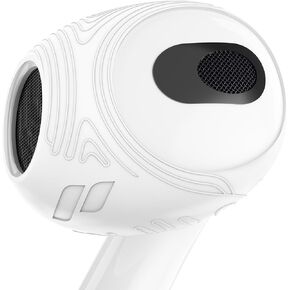 Proof Labs 4 Pairs AirPods 3 Ear Covers - Anti Slip Ear Skin Tips with NanoWave Grip, Fit in The Case Accessories Compatible with AirPods 3rd Generation (White)