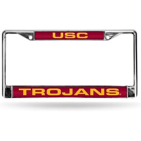 Rico Industries NCAA Unisex-Adult Laser Cut Inlaid Standard Chrome License Plate Frame
