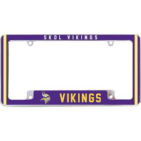 NFL Arizona Cardinals “Rise Up Red Sea" Premium Full Color Long Lasting Zinc Alloy Chrome Plated Team License Plate Frame - 4 Screw Tag Holder with Highlighted Team Pride Cheer