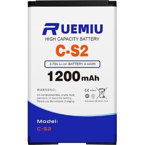 بطارية بديلة لبلاك بيري C-S2 7100g 7100t 7100v 7100x7130g 7130v Curve 8300، 1200mah 2024 بطارية جديدة مطورة عالية السعة in Kuwait