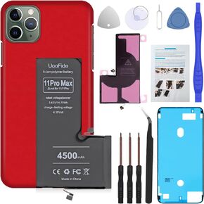 High Capacity Battery for iPhone 11 Pro Max, Upgraded Replacement for iPhone 11 Pro Max Battery A2218 A2161 A2220 with Professional Repair Tools Set