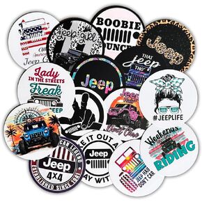 SUV Car eep Freshie Cardstock Round Cutouts | 15 pk 2.5" inches Off Road Vehicle Club for Men Truck Girl Duck Grill Silicone Mold